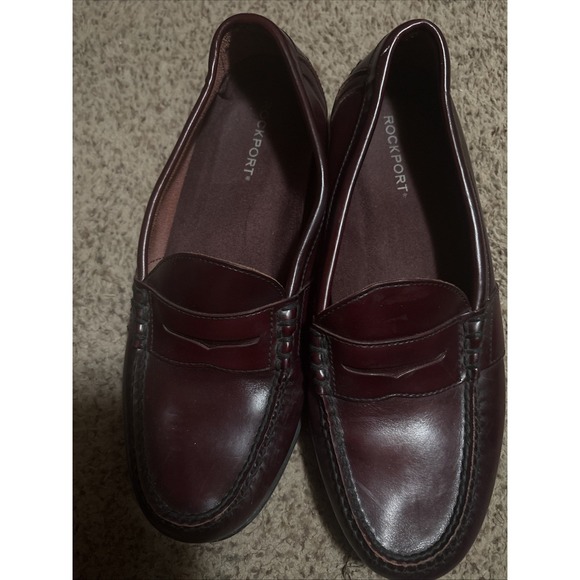 Rockport Other - Rockport Penny Loafers Men's 10.5 M Cordovan Burgundy Dress Shoes Preppy